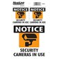 Ensemble d’autocollants de sécurité notice security cameras in use