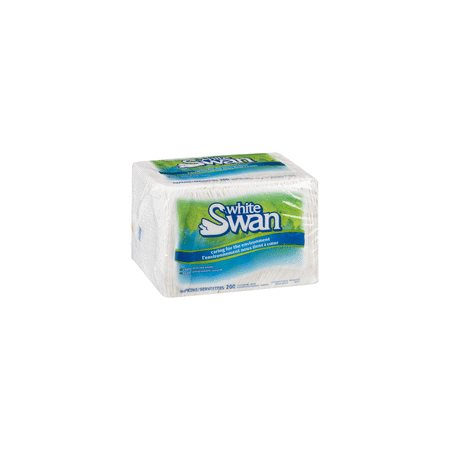 Serviettes White Swan® 1 épaisseur - 15 x 16" paquet de 300