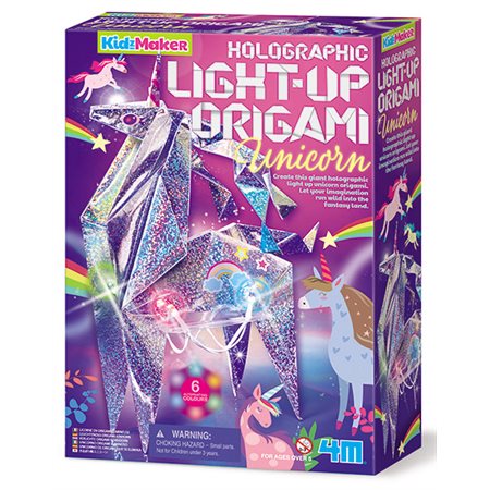 Origami, Licorne lumineuse holographique