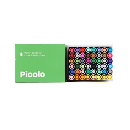 Ensemble 48 marqueurs à pointe fine Picolo - 0,4 mm, couleurs assorties