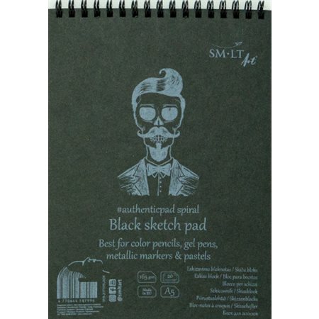Carnet de croquis - Noir authentique '' SMLT ART