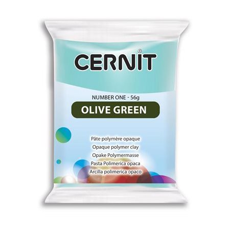 Pâte à modeler polymère Number One - Vert Olive - 56 g