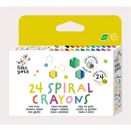 Ensemble de crayons en spirale (24)