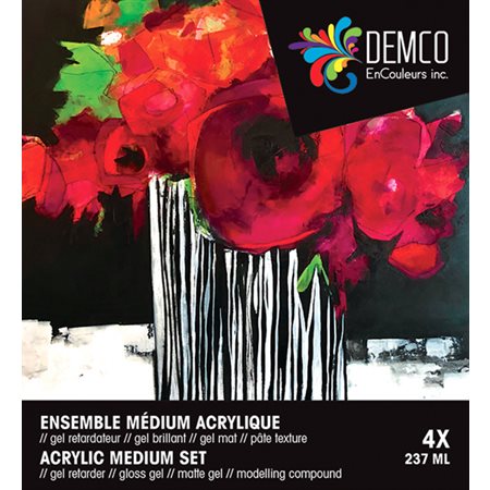 Ensemble médium acrylique (4x237ml)