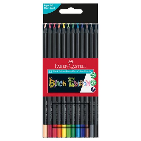 Black Edition: Boite de 12 crayons de couleur