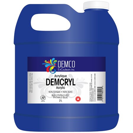 Peinture acrylique Demcryl 2 litres; noir