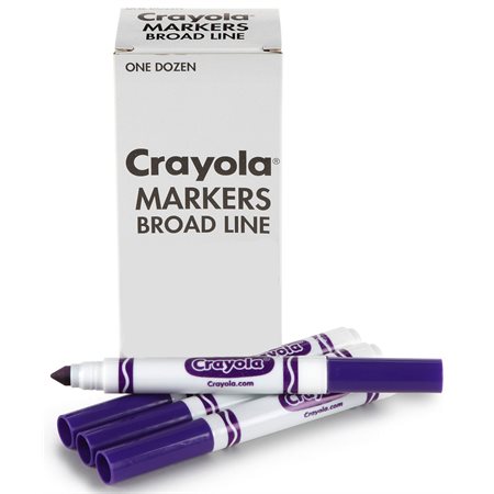 Marqueurs Crayola; Violet (12)