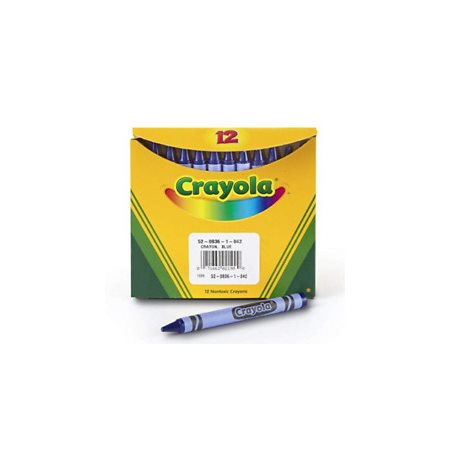 12 crayons de cire Crayola - Bleu