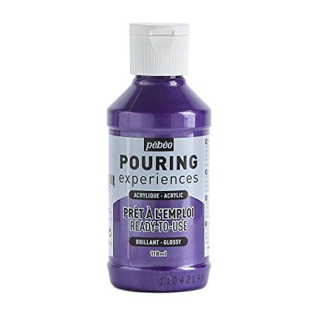 Acrylique Pouring experiences 118 ml violet métal.
