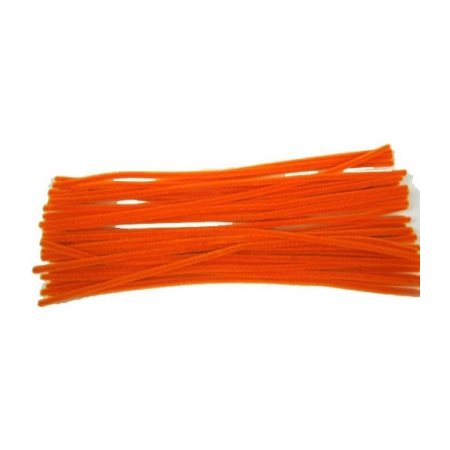 40 cure-pipes 6mm x 30 cm - orange