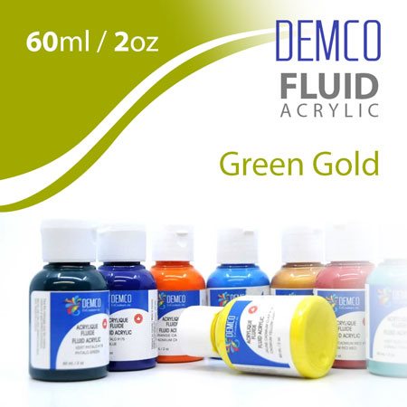 Acrylique pro fluide 60ml  /  2oz - Vert or