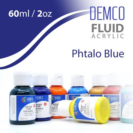 Acrylique pro fluide 60ml  /  2oz - Bleu phtalo