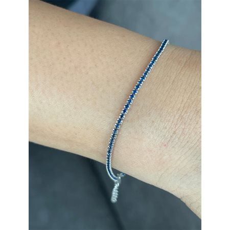 Bracelet Exclusive bleu saphir Ema 5 3 / 4 pouces