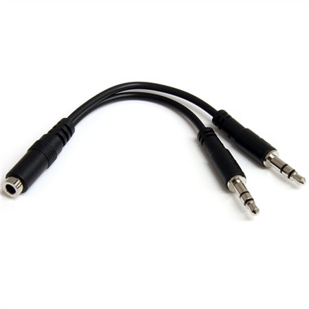 Câble séparateur audio 4 broches de 3,5 mm - F / M