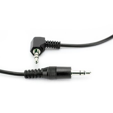 Câble audio 3,5 mm à angle droit M / M, 1.5'