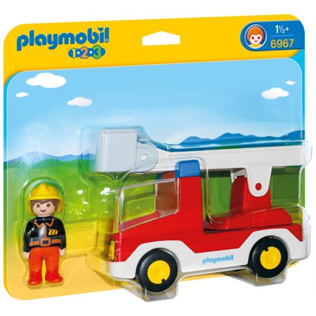 Playmobil - Camion de pompier avec échelle pivotante