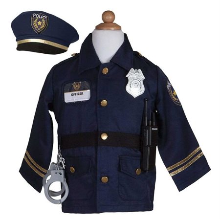 Ensemble costume et accessoires de policier