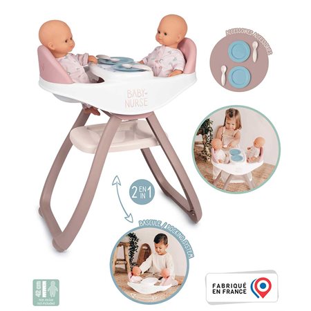 Baby Nurse - Chaise haute et bascule pour jumeaux