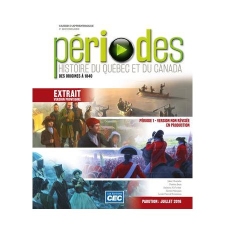 Périodes 3e secondaire - Cahier d'apprentissage, version papier + accès etudiants, Web 1 an