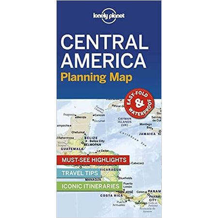Lonely Planet Central America Planning Map