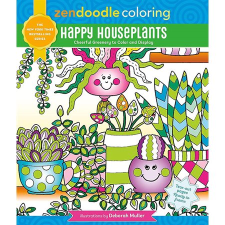 Zendoodle Coloring: Happy Houseplants