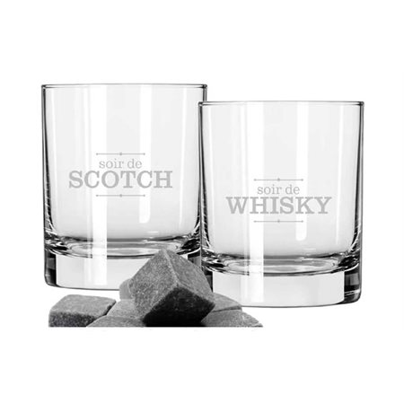 Ensemble verre scotch / whisky