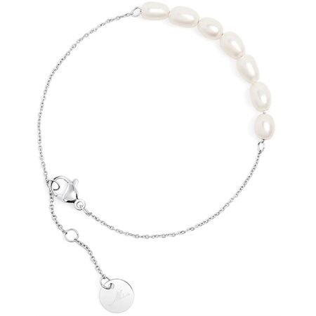 Bracelet avec perles Adrienne - Argent