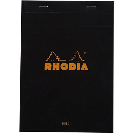Bloc ligné # 16 Rhodia 148 x 210  noir
