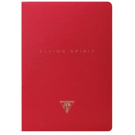 Carnet ligné piqué A5 rouge ( Flying Spirit )