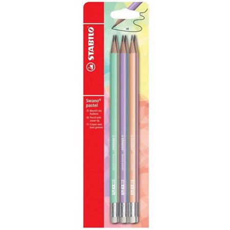 Crayon à mine pqt de 6 Stabilo  ( pastel)