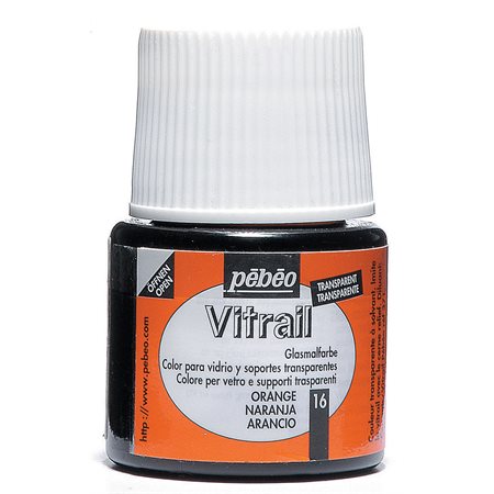 Vitrail pébéo orange can. 45ml