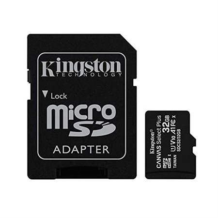 Carte mémoire Micro SDHC 32 go. et adaptateur SD