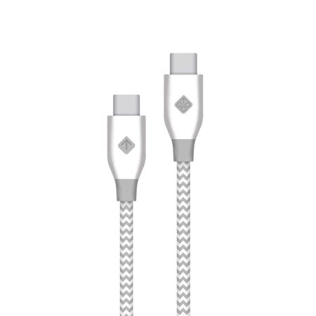 Câble Power Delivery USB-C à USB-C (3') blanc