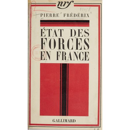 État des forces en France