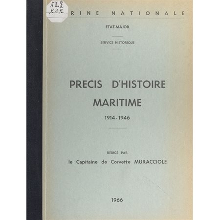 Précis d'histoire maritime, 1914-1946