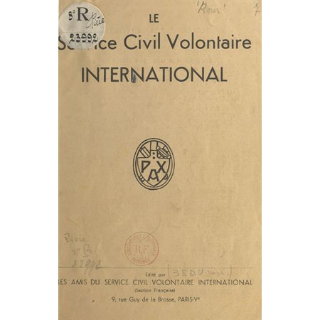 Le service civil volontaire international