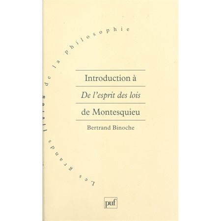 Introduction à De l'esprit des lois de Montesquieu
