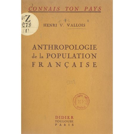 Anthropologie de la population française