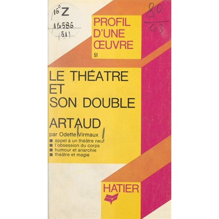 Le théâtre et son double, Antonin Artaud