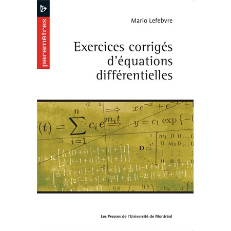 Exercices corrigés d'équations différentielles