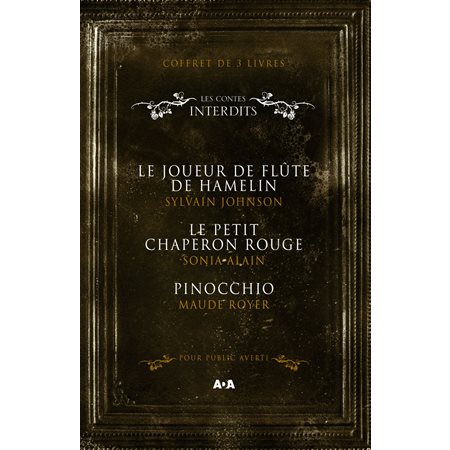 Coffret Numériquet 3 livres - Les Contes interdits - Le joueur de flûte de Hamelin - Le petit chaperon rouge - Pinocchio