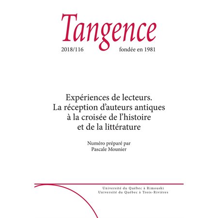 Tangence. No. 116,  2018