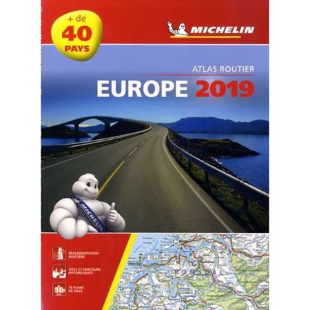 Europe 2019: atlas routier