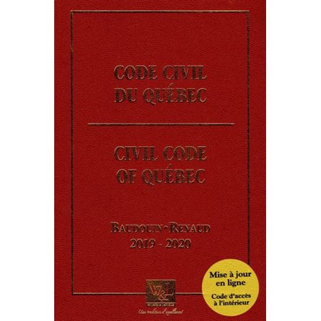 Code civil du Québec 2019-2020