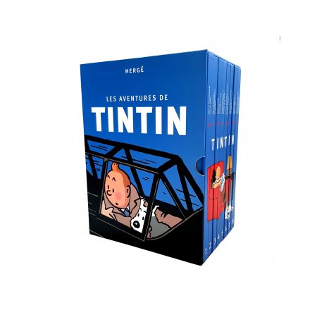 Coffret Les aventures de Tintin:  (24 albums de Tintin réunis en 8 volumes)