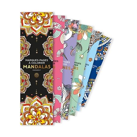 Mandalas: marques-pages à colorier