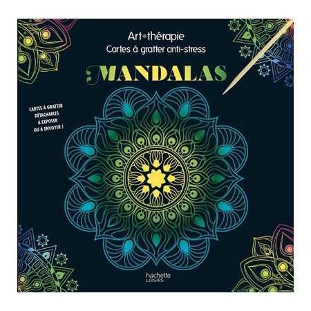 Mandalas: cartes à gratter anti-stress