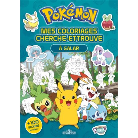 Pokémon: mes coloriages cherche-et-trouve : à Galar