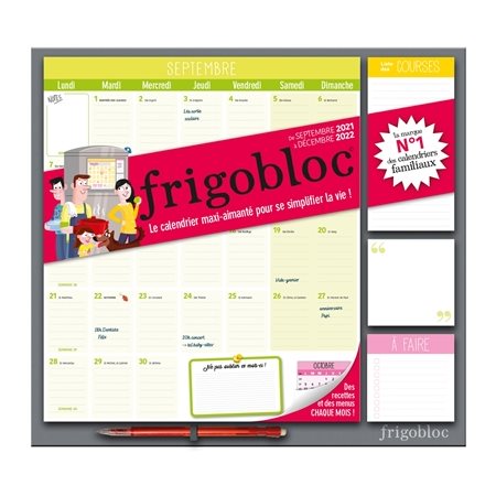 Frigobloc mensuel de septembre 2021 à décembre 2022
