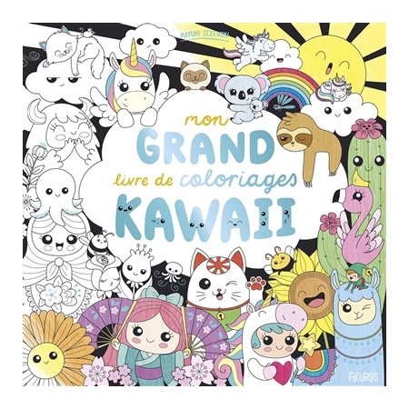 Mon grand livre de coloriages kawaii